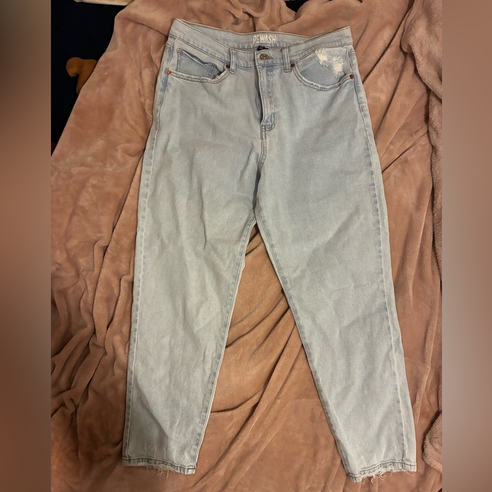Rewash Light Blue Ankle Jeans
